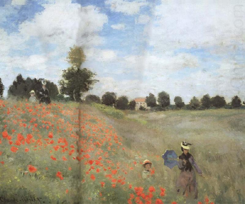 Poppy Field near Argenteuil, Claude Monet